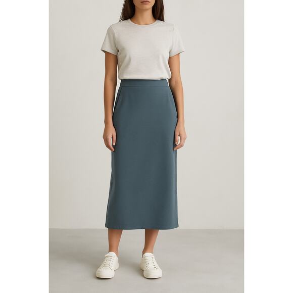 Lululemon Softstreme High-Rise Midi Skirt in Belgian Blue - Picture 1 of 14